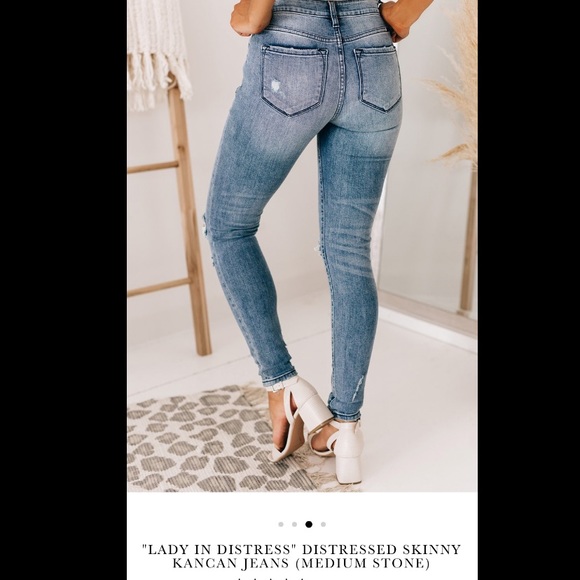 Lady In Distress Kancan distressed skinny jeans - Picture 4 of 5